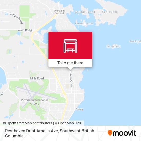 Resthaven Dr at Amelia Ave map