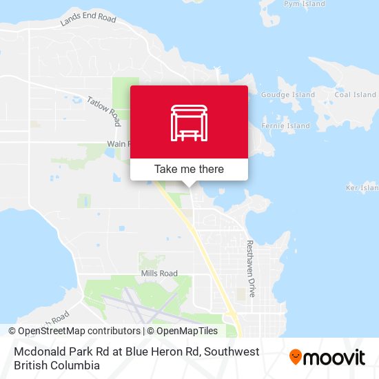 Mcdonald Park Rd at Blue Heron Rd map