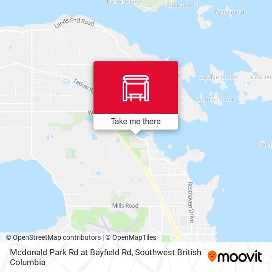 Mcdonald Park Rd at Bayfield Rd map