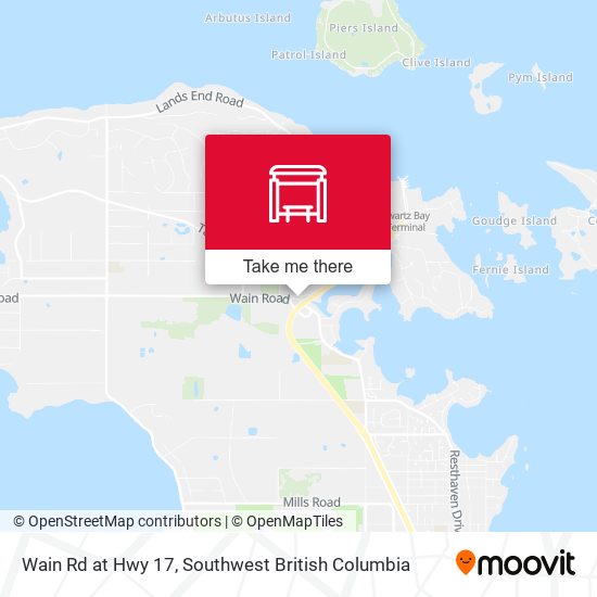 Wain Rd at Hwy 17 map