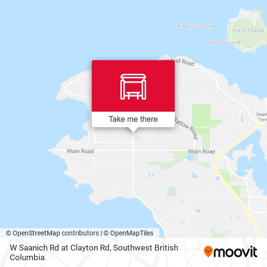 W Saanich Rd at Clayton Rd plan