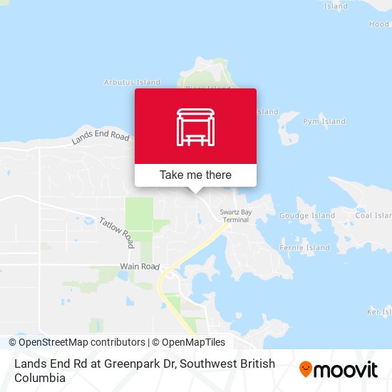 Lands End Rd at Greenpark Dr map