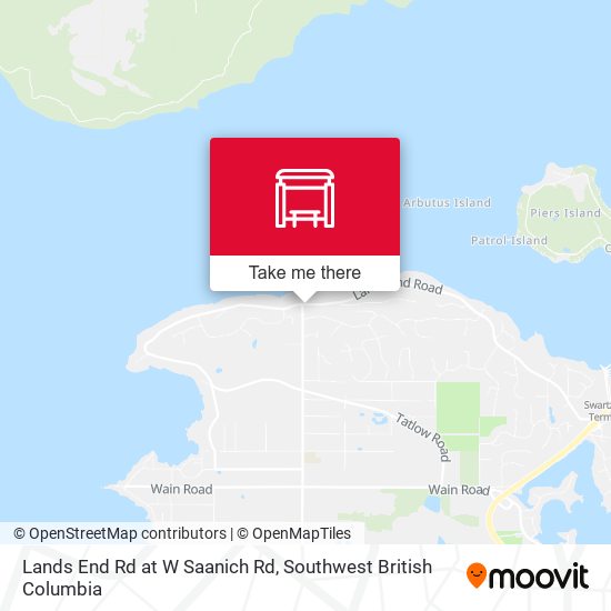 Lands End Rd at W Saanich Rd map