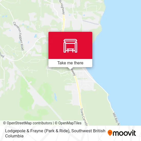 Lodgepole & Frayne (Park & Ride) map