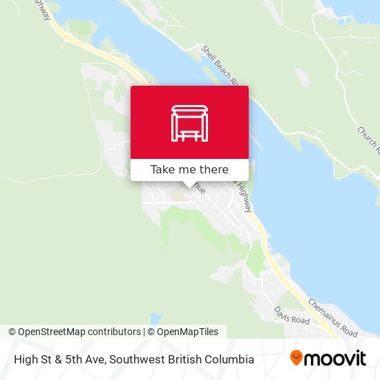 High St & 5th Ave map