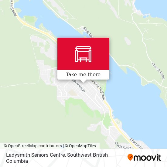 Ladysmith Seniors Centre map