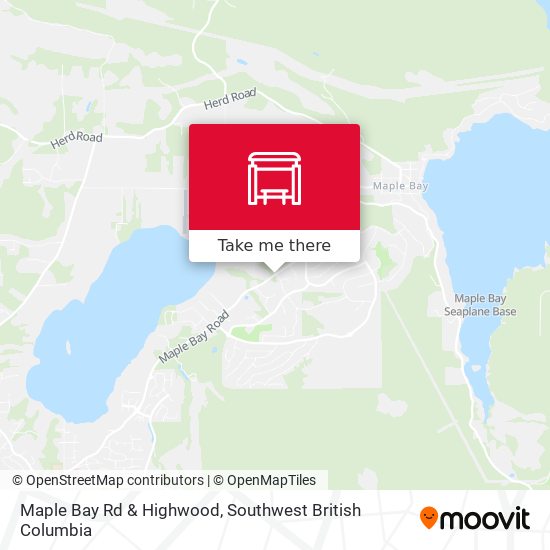 Maple Bay Rd & Highwood map