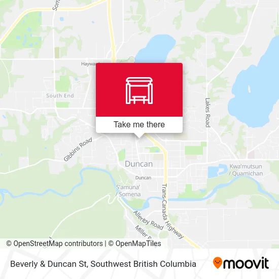 Beverly & Duncan St map