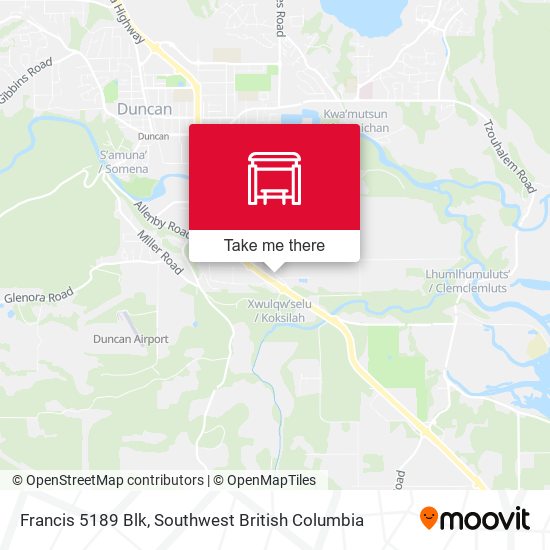 Francis 5189 Blk map