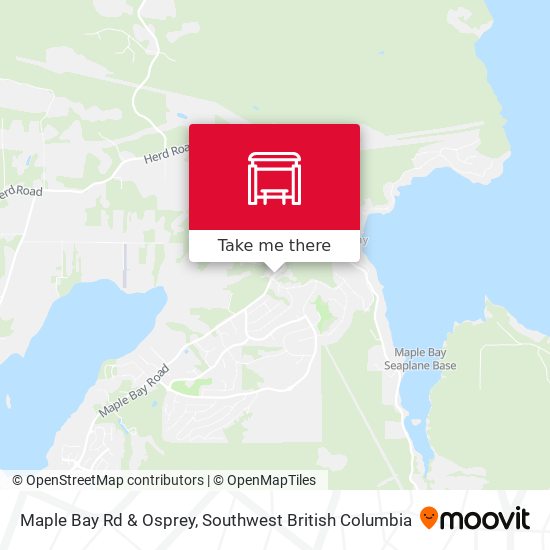 Maple Bay Rd & Osprey map