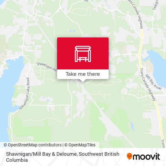 Shawnigan/Mill Bay & Deloume map