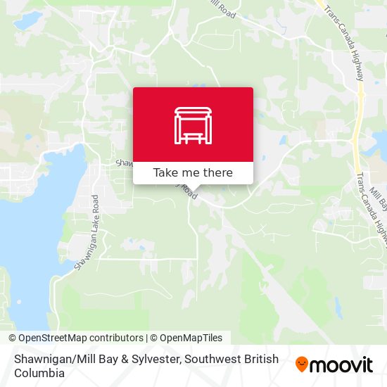Shawnigan/Mill Bay & Sylvester map