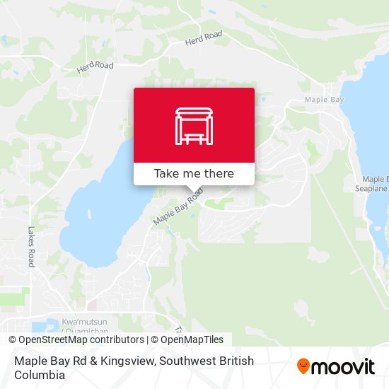 Maple Bay Rd & Kingsview map
