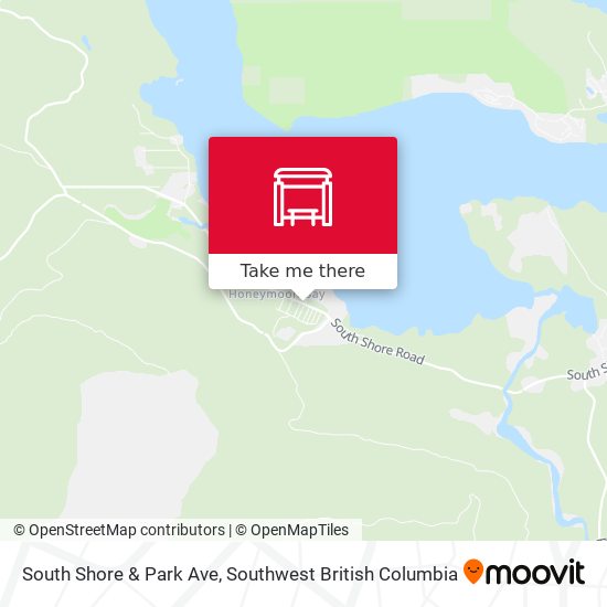 South Shore & Park Ave map