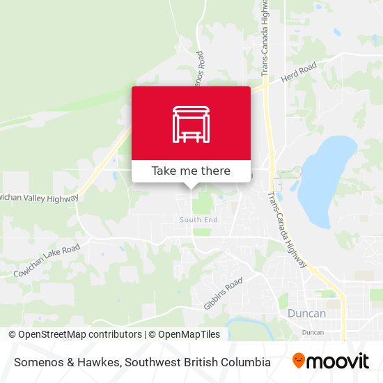 Somenos & Hawkes map