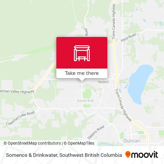 Somenos & Drinkwater map