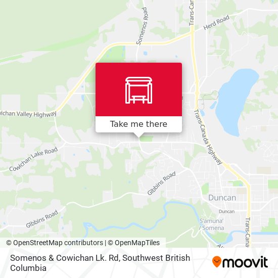 Somenos & Cowichan Lk. Rd map