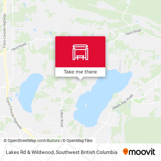 Lakes Rd & Wildwood map