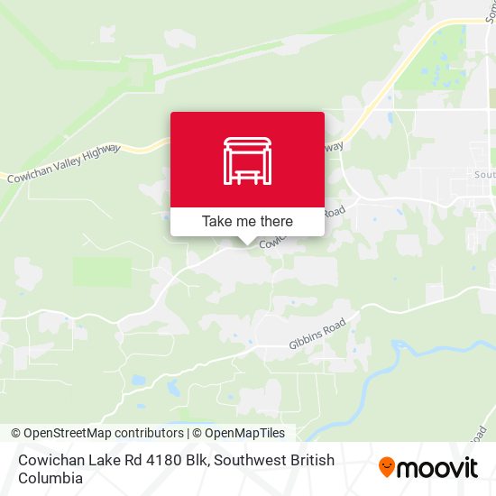 Cowichan Lake Rd 4180 Blk map
