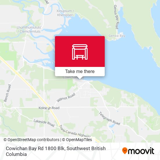 Cowichan Bay Rd 1800 Blk plan