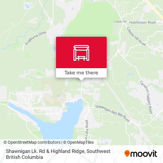 Shawnigan Lk. Rd & Highland Ridge map