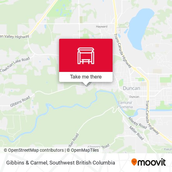 Gibbins & Carmel map