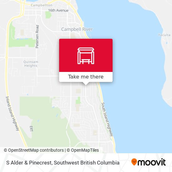 S Alder & Pinecrest map