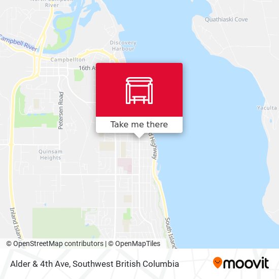 Alder & 4th Ave map