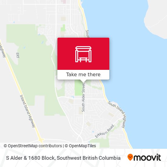 S Alder & 1680 Block map