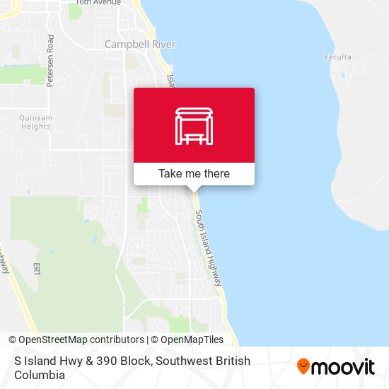 S Island Hwy & 390 Block map