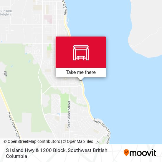 S Island Hwy & 1200 Block map