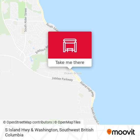 S Island Hwy & Washington map