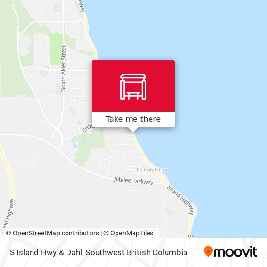 S Island Hwy & Dahl map