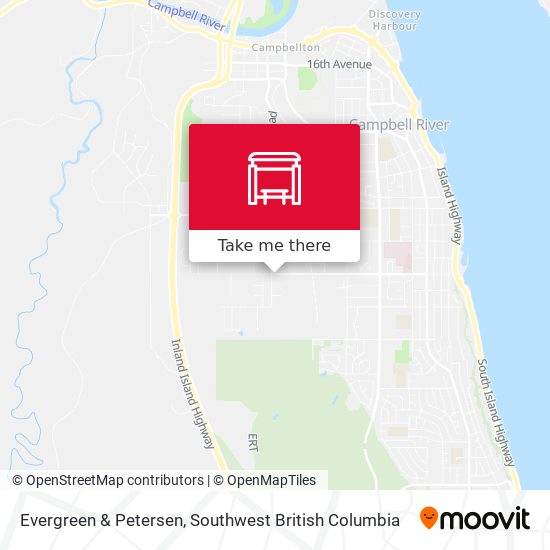 Evergreen & Petersen map