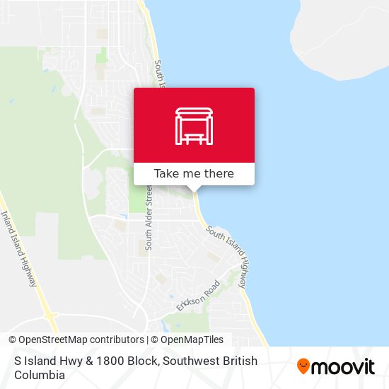 S Island Hwy & 1800 Block map