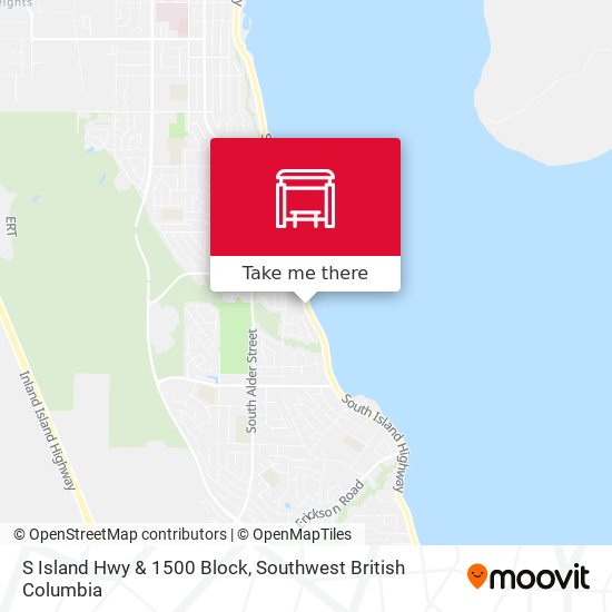 S Island Hwy & 1500 Block map