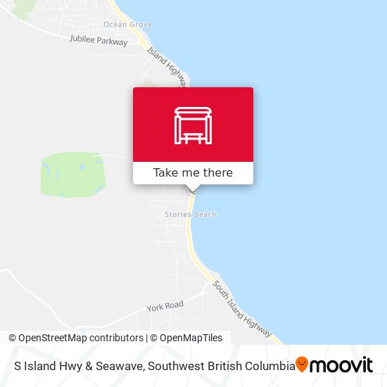 S Island Hwy & Seawave map