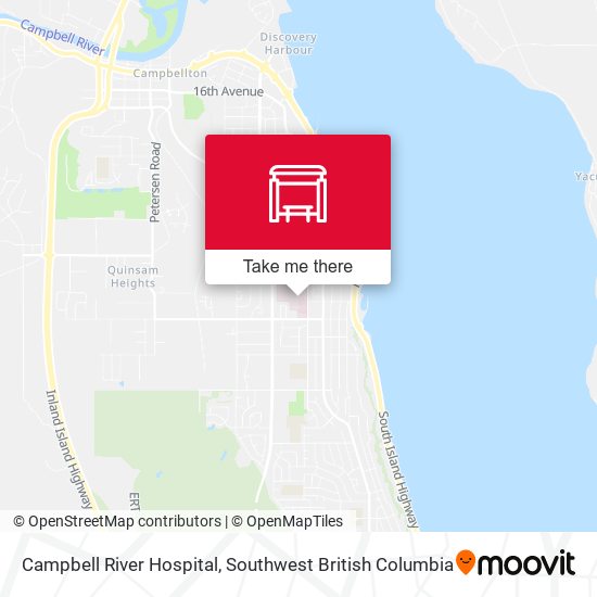 Campbell River Hospital map