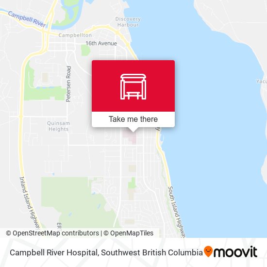 Campbell River Hospital map