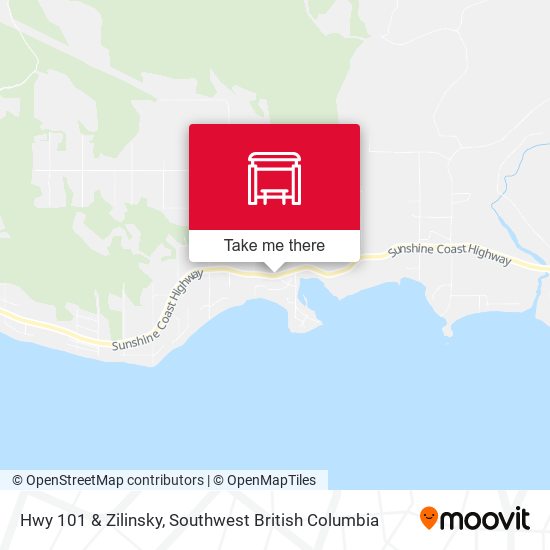 Hwy 101 & Zilinsky map