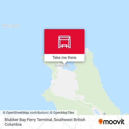 Blubber Bay Ferry Terminal map