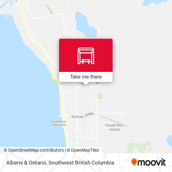 Alberni & Ontario map