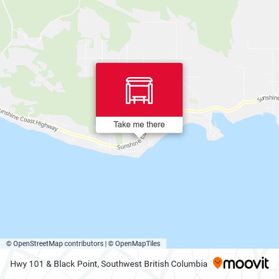 Hwy 101 & Black Point map