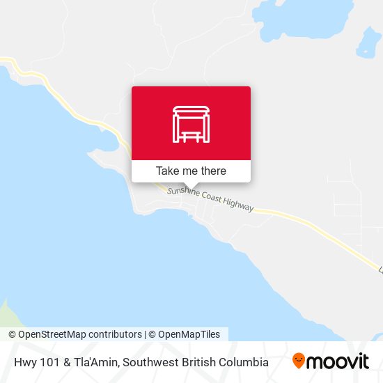 Hwy 101 & Tla'Amin map