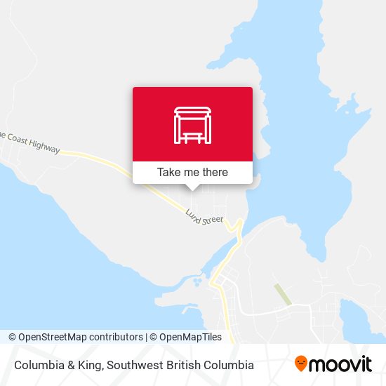 Columbia & King map