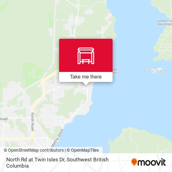 North Rd at Twin Isles Dr map