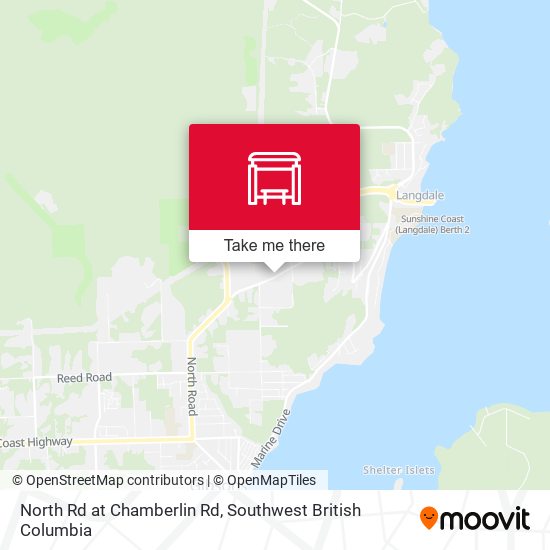 North Rd at Chamberlin Rd map