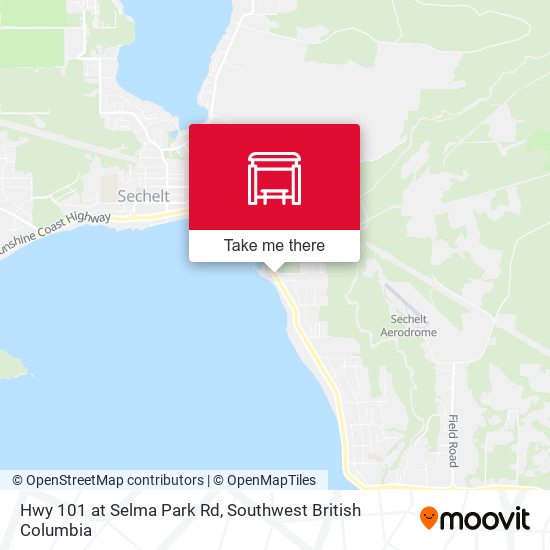 Hwy 101 at Selma Park Rd map