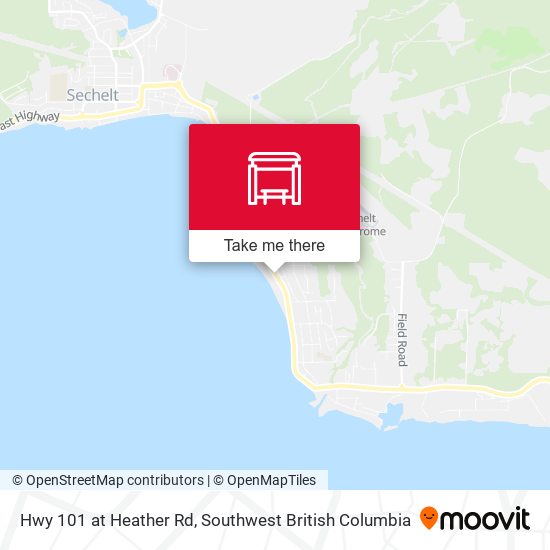 Hwy 101 at Heather Rd map