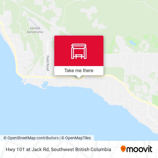 Hwy 101 at Jack Rd map